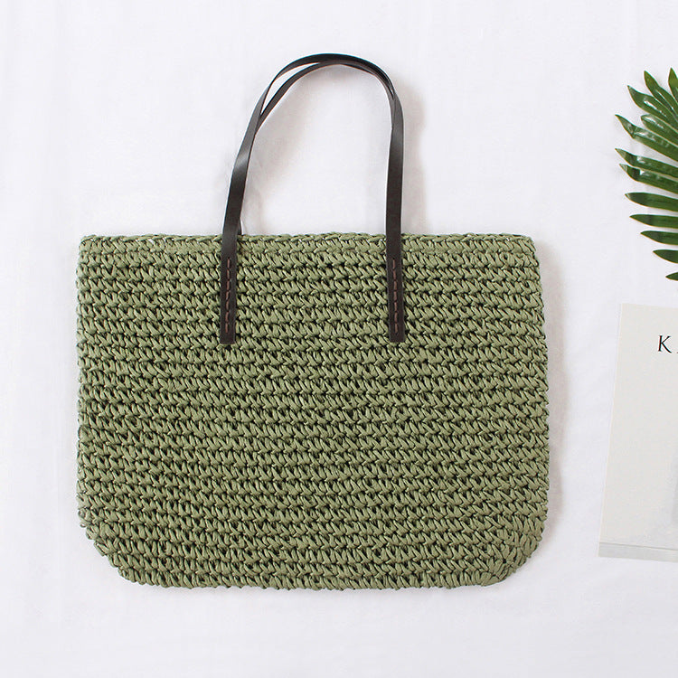 Spring New Beach Woven Straw Bag