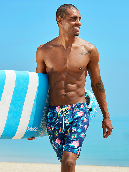 Beach Shorts Men's Five-point Swimming Trunks